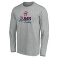 thumbnail image 2 of Men's Gray Chicago Cubs Evanston Stencil Long Sleeve T-Shirt, 2 of 3
