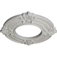 thumbnail image 3 of Ekena Millwork 9"OD x 4 1/8"ID x 5/8"P Benson Ceiling Medallion (Fits Canopies up to 4 1/8"), Hand-Painted Ultra Pure White, 3 of 7