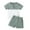 Green, variant on YunPes Baby Boy Summer Outfits Henley Shirt Soft Pocket Short Sleeve Tops & Shorts Sets Toddler 3 6 12 18 Months 2T Clothes