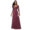 thumbnail image 1 of Vestido Loyeloy, madre de la novia, novia, Aline Mulberry, 1 of 7