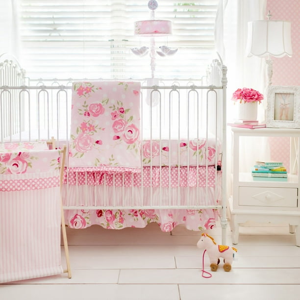 Rosebud Lane 3 Piece Crib Bedding Set by My Baby Sam