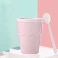 thumbnail image 1 of Taza Con Cuchara Taza De Batido Congelado Rápido Taza De Batido Mágico Casero,11 Feliz Sencillez, 1 of 5