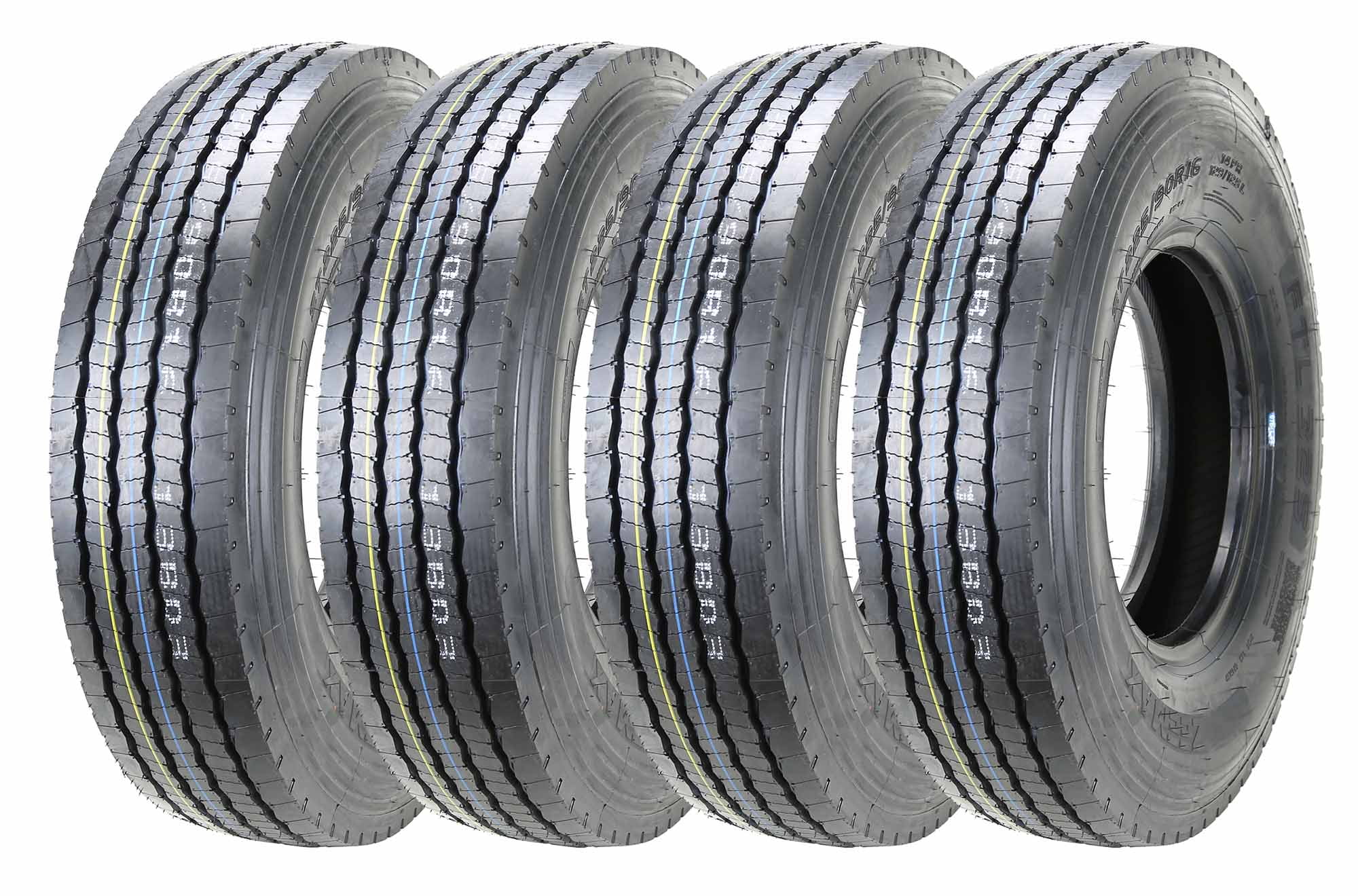 Set of 4 ZEEMAX All Steel Heavy Duty Radial Trailer Tires ST 225/90R16