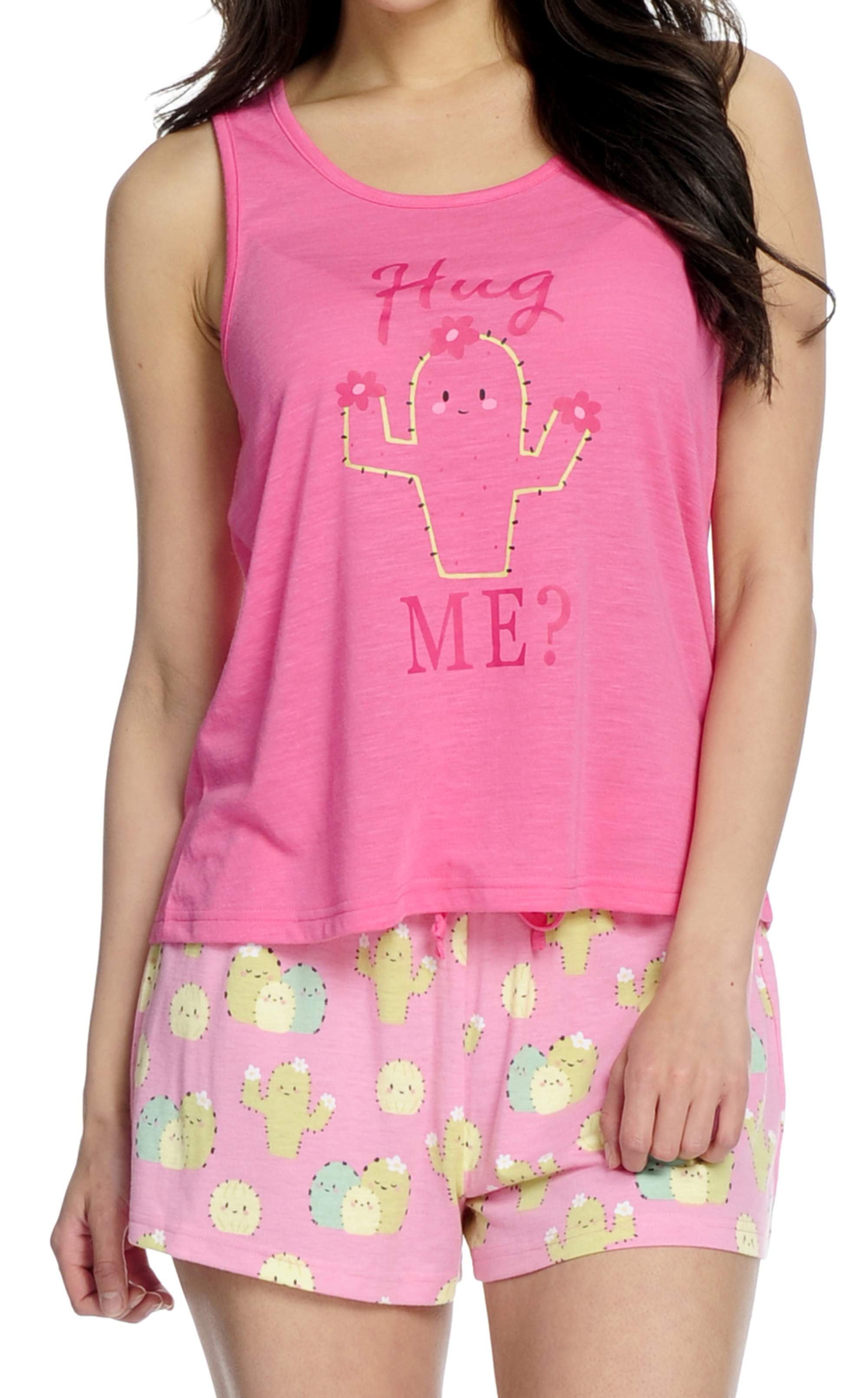 Women's 2 Piece Sleep Tank and Short Set