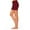 Red, variant on Timegard Womens Shorts Plus Size Summer Elastic Waist Drawstring Solid Color Fitting Comfy Cargo Shorts