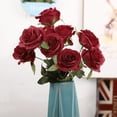 thumbnail image 4 of Fundaslor de rosa artificial falsa flor falsa floral boda ramo de mesa decoración del hogar Sweethay JJ20557-16, 4 of 4