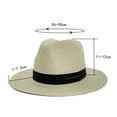 thumbnail image 4 of Lovskoo 2024 Sun Straw Hat for Women Summer Floppy Wide Brim Hat Uv Protection Travel Hat Beach Hats for Women Beige, 4 of 5