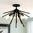 thumbnail image 3 of C0273-Vaxcel-Estelle - 6 Light Semi-Flush Mount In Mid-Century Modern Style-14.5 Inches Tall and 24 Inches Wide, 3 of 10