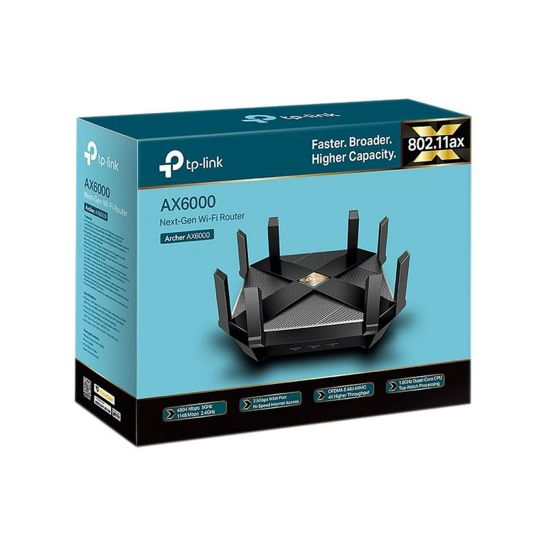 TP-Link Archer AX6000, Dual-Band Wifi 6 Wireless Router