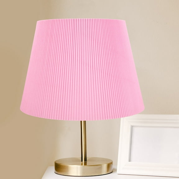 YSNOOWE Fabric Lampshade Pink Square Design for Table Lamp 1Set 12x12in