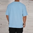 thumbnail image 4 of Chemises en Polyester T-Shirts Décontractés pour Hommes Chemises Décontractées pour Hommes T-Shirt Léger à Col Rond T-Shirt Uni Respirant Fluide Confortable à Manches Courtes Hauts d'Extérieur, 4 of 7