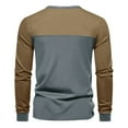 thumbnail image 6 of Xunlbb Long Sleeve Shirts for Men, Men's New Casual Loose Round Neck Color Blocking Long Sleeve T-shirt S-3XL Great Gifts for Less, 6 of 9