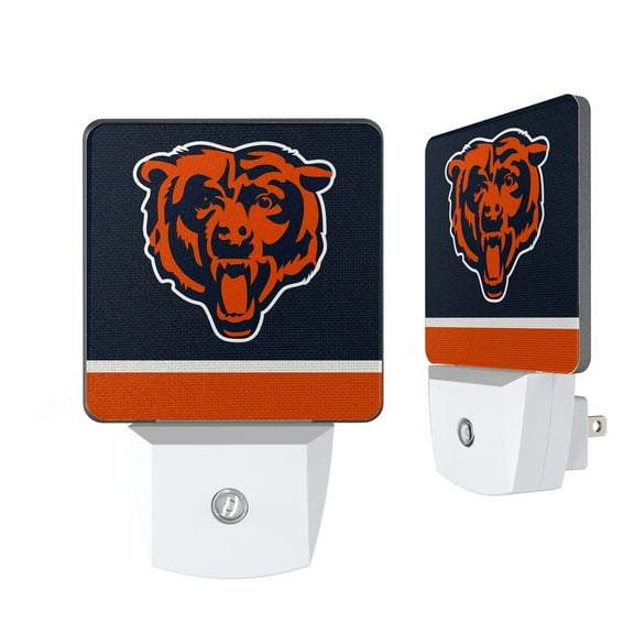 Chicago Bears Stripe Design Nightlight 2-Pack