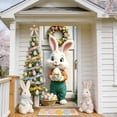 thumbnail image 5 of Rirozkan Easter Door Decoration, Large 35x72 Inch Door Panel, Seasonal Bunny and Egg Print for Home Entrance Decor, 5 of 6
