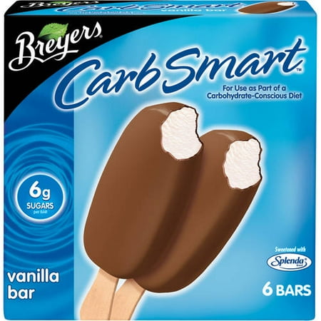 Breyers Carb Smart Vanilla Ice Cream Bars, 6 ct, 18 oz