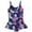 Multi-color, variant on Uccdo Little Girls One-Piece Swimsuits, Toddler Girl Ruffled Skirt Bathing Suit Bikini Swimwear 3-9T