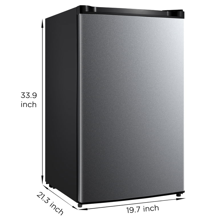 Mainstays 4.4 Cu. Ft. Compact Refrigerator, Stainless Steel photo 8
