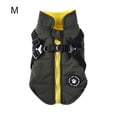 thumbnail image 3 of Greeniant Arnés de invierno para mascotas, chaqueta a prueba de viento, chaleco, ropa ligera de entrenamiento, poliéster, ropa lavable con gancho trasero Ropa para mascotas Verde METRO Greeniant PT000587-15, 3 of 6