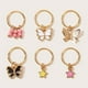 thumbnail image 5 of 18 piezas de aros para rastas con diseño de mariposas, joyas para el cabello con pinzas para rastas, para trenzas, 5 of 6