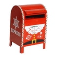 thumbnail image 4 of Buzón de Navidad Decorativo de Hierro Resistente para Cartas Periódicos Regalos Y Mensajes con Diseño Festivo Adecuado para Hoteles Bares Cafeterías Y, 4 of 9