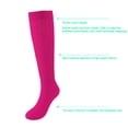 thumbnail image 5 of 3 Pairs Little Girl Slouch Socks Slouchy Socks Knee High Scrunch Socks Soft Warm Stacked Boot Socks Long Socks Casual Sport Socks for Kids, 5-8 Years, 5 of 6