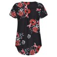 thumbnail image 6 of asdoklhq Womens Plus Size Tops Clearance,Women Tie-Dye Print Button T-Shirt Blouses, 6 of 6