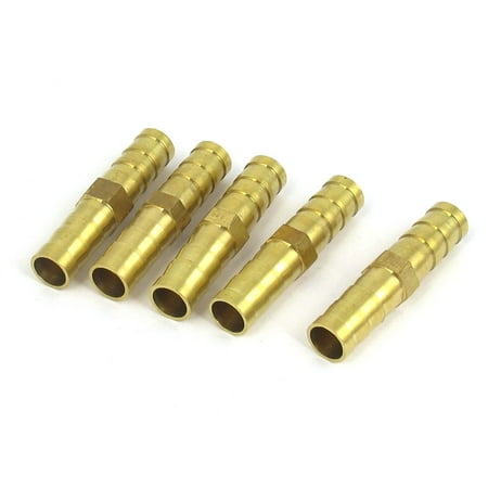 - 5 Pcs 8mm Outside Dia Pneumatic Air Water Gas Hose Piping Barb Coupler