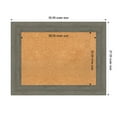 thumbnail image 4 of Amanti Art Natural Cork Board Wood Framed Fencepost Grey Bulletin Board 35 in. x 27 in., 4 of 7
