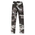 thumbnail image 7 of Awwp Mens Pants Casual Camouflage Print Cargo Pants Elastic Waist Tapered Pants for Men Dark Gray XL, 7 of 7