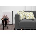 thumbnail image 3 of Ambesonne Watercolor Throw Pillow Cover 2 Pack, Summer Hibiscus, 24", Yellow Green White, 3 of 5