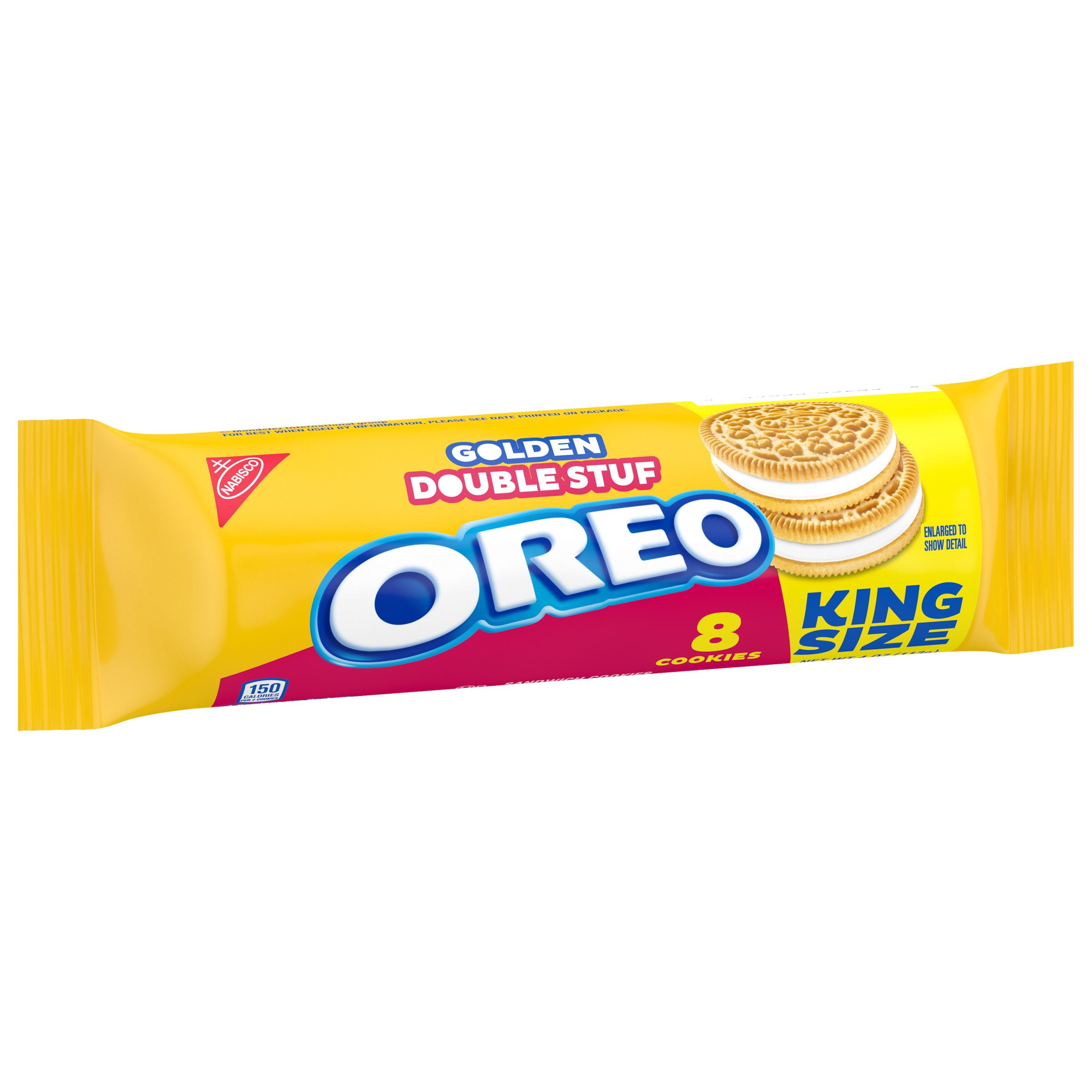 (2 pack) Nabisco Oreo Golden Double Stuf Sandwich Cookies, 8 Count, 4 oz