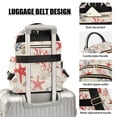 thumbnail image 3 of FORMRS Mini Backpack Purse for Women Quilted Travel Daypack Casual Shoulder Bag, Light Red Starfish, 3 of 7