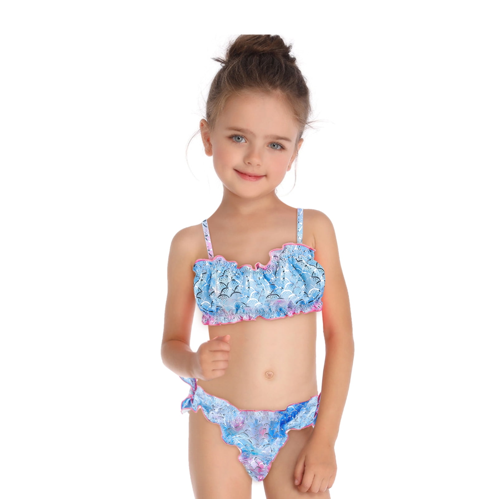 Toddler Kids Girls Bikini Swimwear Boho Tassel Swimsuit Bathing Suit Beachwear 