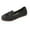 #0258-Black, variant on Xucatan Women's Ballet Flats Business Office Work Dress Shoes Mid Wedge Heel Pump Shoes Low Wedge Round Toe Slip-Ons Comfortable Dressy Casual Flats Shoes Gift