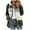 Green-white jacket women, variant on Dazajoo Womens Winter Fuzzy Fleece Jacket Warm Hooded Color Block Patchwork Fluffy Sherpa Hooded Coats with Pockets,Brown,S