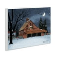 thumbnail image 4 of Stupell Industries Night Before Christmas Barn Landscape & Nature Painting Unframed Art Print Wall Art, 14 x 11, 4 of 8