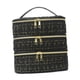thumbnail image 5 of Organizador de cosméticos para baño, bolsa de almacenamiento de esmalte de uñas, estuche de transporte para mujer, bolsa de maquillaje para Oro Negro, 5 of 8