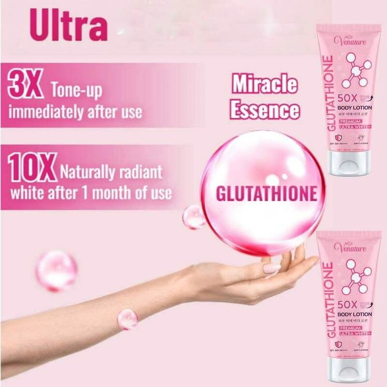 Venature GLUTATHIONE 50X Tone Up Body Lotion - Premium Ultra