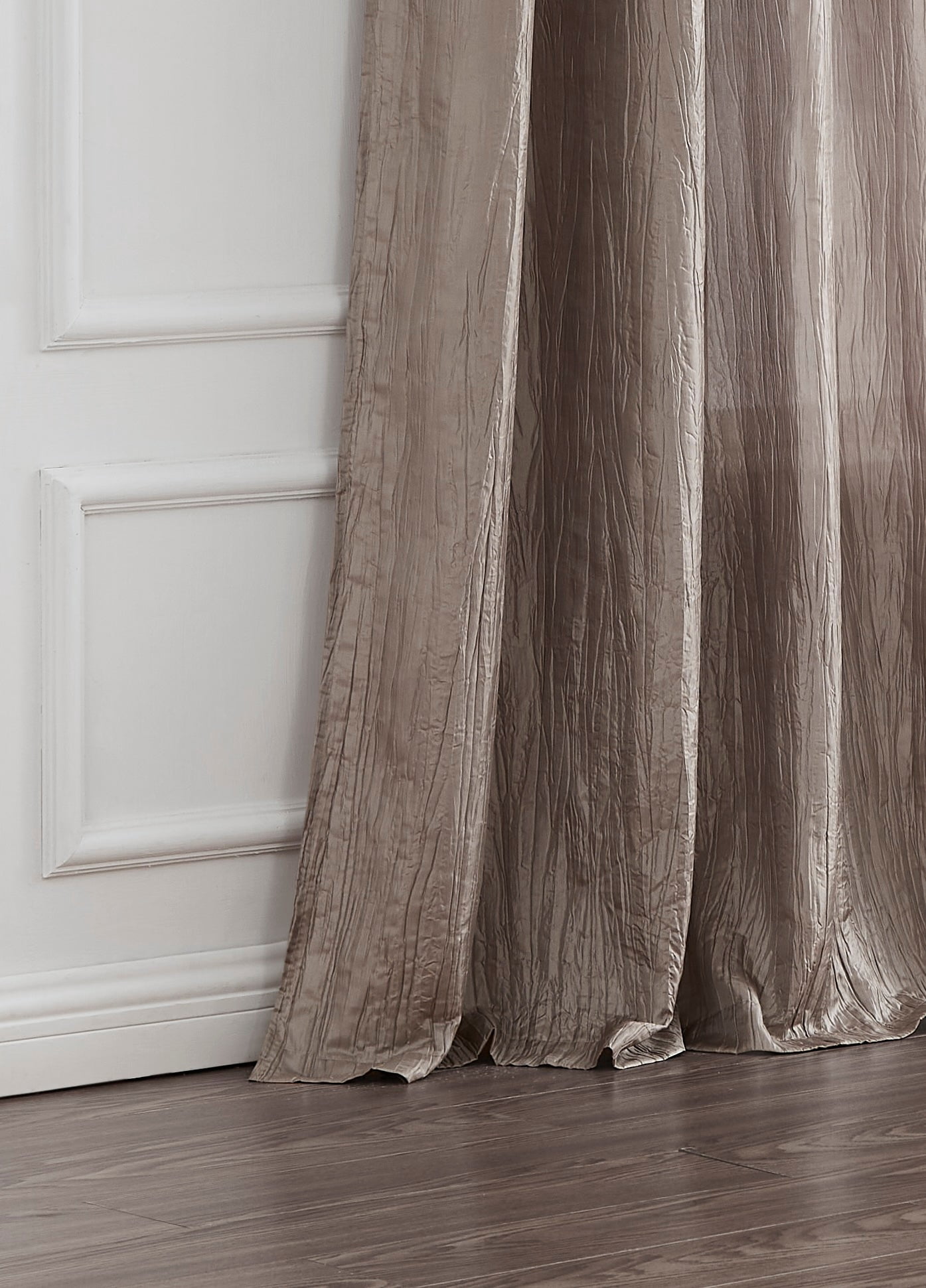 Dainty Home 4-Pack Light Filtering Grommet Curtain Panels, Crushed Taffeta, 54"x84"