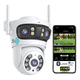 thumbnail image 2 of 15mp Cámara De Seguridad 5g Wifi Exterior 3lentes 3pantallas Lab.G, Blanco, 2 of 5