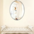 thumbnail image 3 of OVALCREST - Singapore Framed Floating Oval Mirror - Silver Spray - 20 5/8" x 30 5/8", 3 of 8