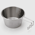 thumbnail image 5 of Picnic Bowl Non-Stick Camping Cup with Handle Tableware Outdoor Cookware Cooking Bowl Black 360ml, 5 of 5