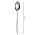 thumbnail image 5 of Xinyolin Spoon Fork Stainless Steel Korean Style Elegant Durable Easy to Clean Long Handle Smooth Surface Rust-resistant Spoon Fork, 5 of 7