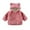 Light Pink, variant on Kids Coats Jacket for Girls Girls Winter Coat Soft Hooded Jacket With Ears Zip Up Outerwear For Toddlers And Kids Warm Cozy Fall Outerwear