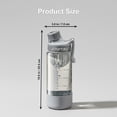 thumbnail image 3 of Sports Water Bottle with Tea Infuser 26 OZ Large Capacity Fitness Cup with Scale Marker Leakproof BPA Free Jug for Gym Outdoor (Gray), 3 of 7