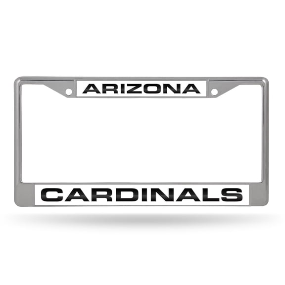 Arizona Football Cardinals Chrome Metal Laser Cut License Plate Frame