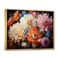 thumbnail image 2 of Designart "In Full Bloom Captivating Mums I" Floral Floater Framed Canvas Art Print, 2 of 7