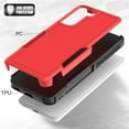 thumbnail image 4 of for Samsung Galaxy S21 Case: Dual Layer Protective Heavy Duty Cell Phone Cover Shockproof Rugged with Screen Protector - Military Protection Bumper Tough - Samsung Galaxy S21 5G 2021, 6.2 inch, Red, 4 of 16