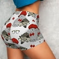 thumbnail image 3 of KLL Rabbit And Hedgehog Pattern Workout Shorts for Women Scrunch Short Gym Yoga Running Sport Active Exercise Fitness Shorts, 3 of 8