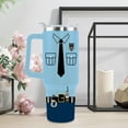 thumbnail image 3 of Police Academy Graduation Gifts Police Tumbler Coffee Mug 40oz Cup with Handle and Straw, 3 of 6